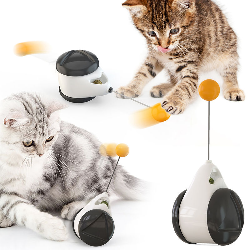 Indoor Cat Pet Toys With Catnip Tumbler Balance Interactive Kitten Cat Training Wheel
