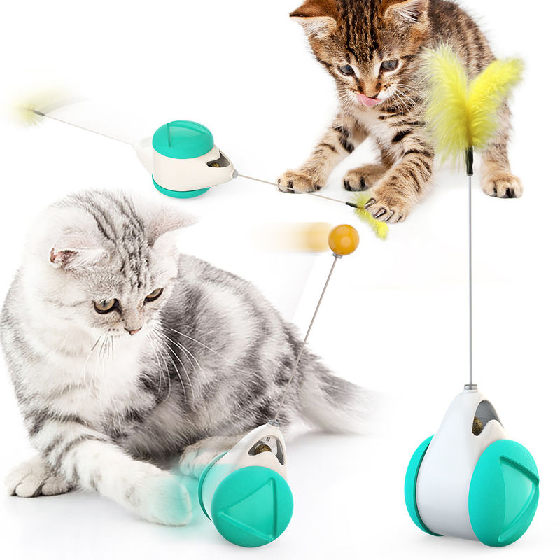 ABS Cat Balance Toy Rotating Gifts Kitty Catnip Interactive Pet Ball