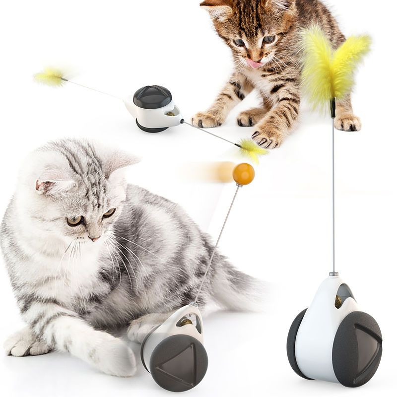 ABS Cat Balance Toy Rotating Gifts Kitty Catnip Interactive Pet Ball