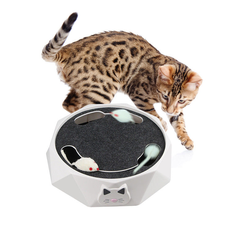 Crazy Mouse Chasing Cat Scratcher Toy Electric Cat Toys With A Running Mice 712g