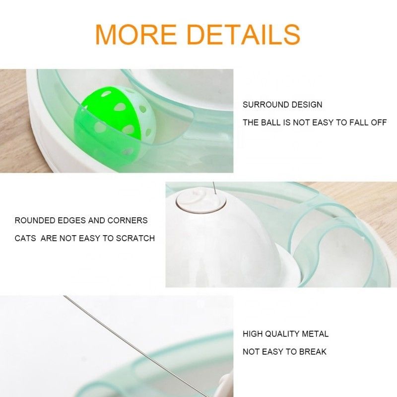 Electric Rotating Cat Pet Toys With Ball Relieving Boring Self Hey Butterfly Cat Toy