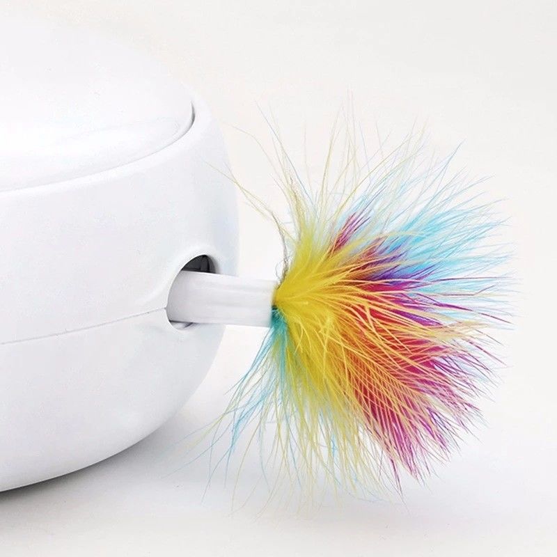 Electric Intelligent Rotation Automatic Cat Toy Feather Cat Toy