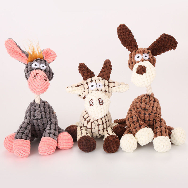 Chew Dog Pet Toys For Small Middle Large Dogs Reducing Boredom Sturdy Plush Dog Toys