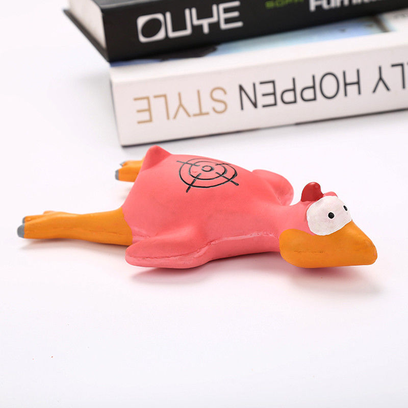 Pet Squeaky Dog Chewing Toy Molar Latex Screaming Turkey 23cm