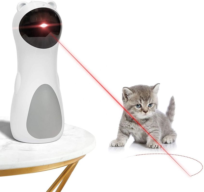 Interactive Automatic Cat Laser Toy For Kitten USB Charging Automated Laser Pointer Cat Toy