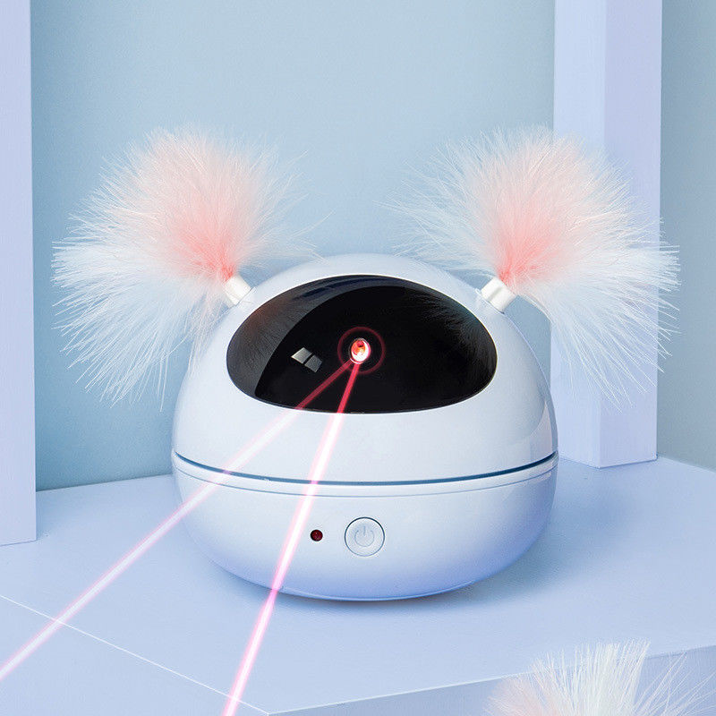 Automatic Cat Laser Toys Interactive Kitten Toy for Indoor Cats Random Rotating Smart On/Off Robotic Electronic Cat Feat