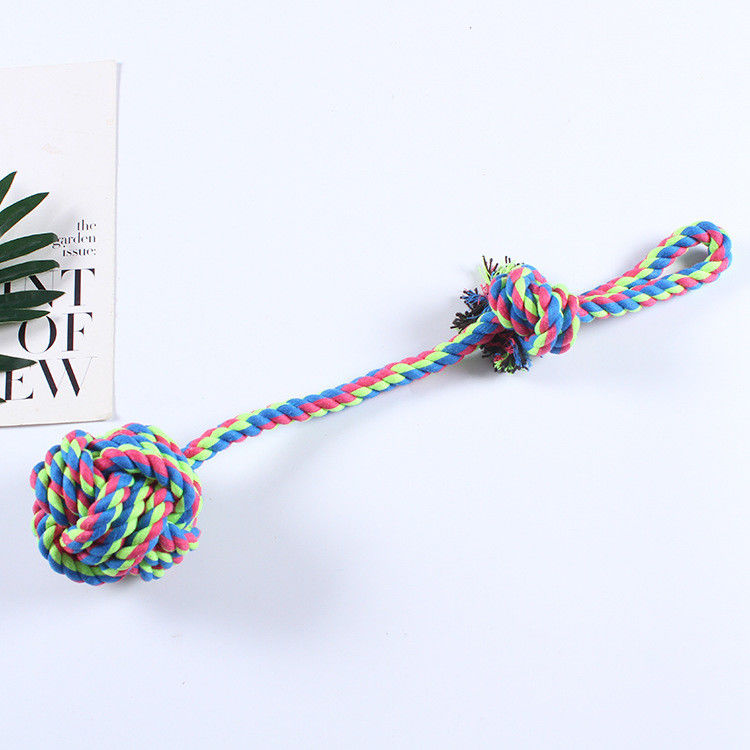 Eco Friendly Hand Woven Super Strong Bite Resistant Set Interactive Dog Chew Rope