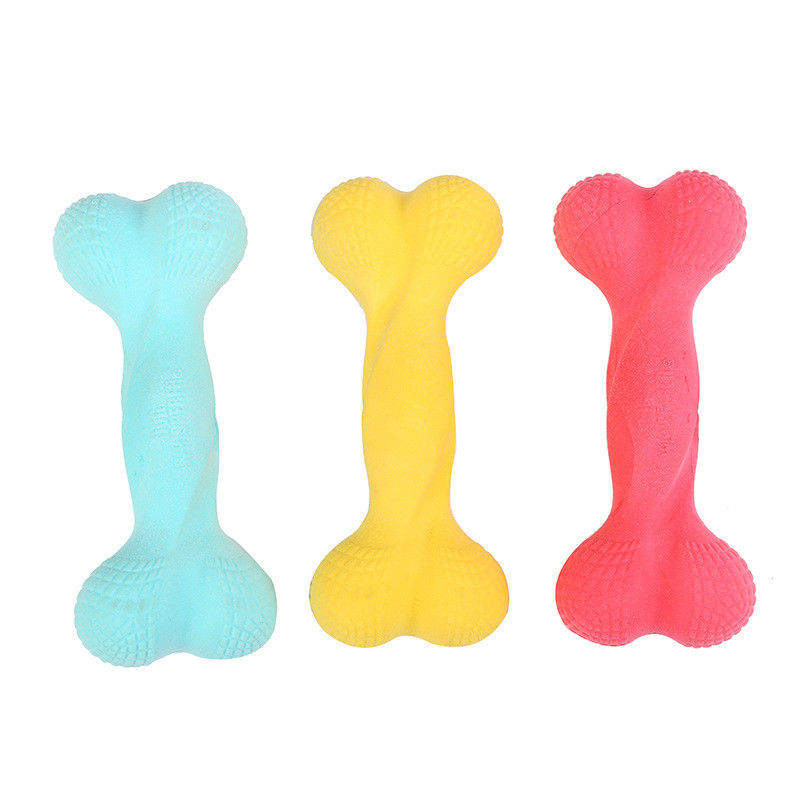 TPR Foaming Interactive Dog Bone Chew Toy 73g