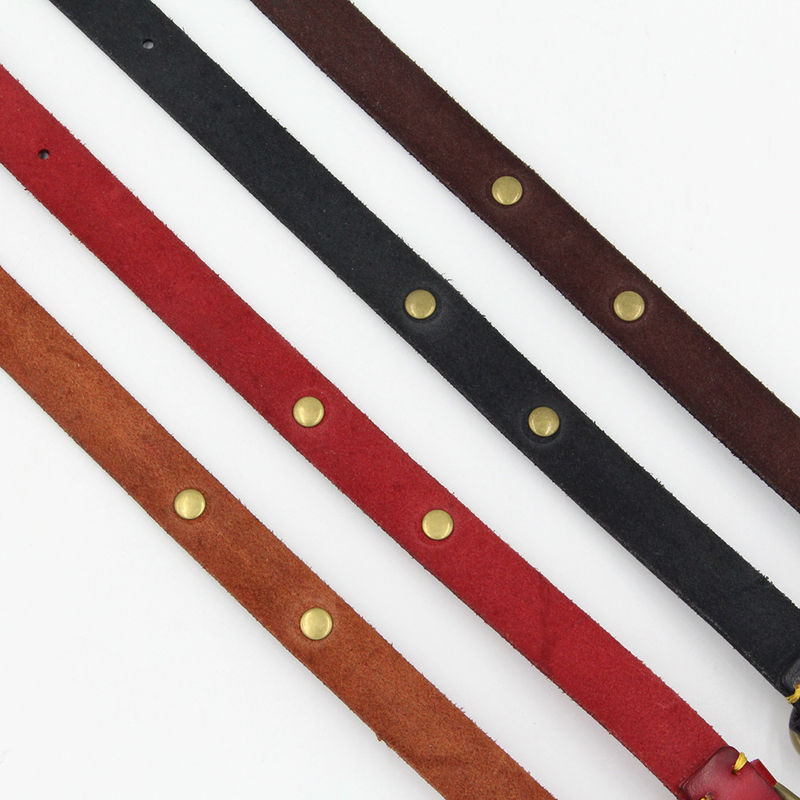 Custom Handmade Cattlehide Dog Collar Leather with Bronze Metal Plate Can Be Engraved Pet ID Collars for Dogs
