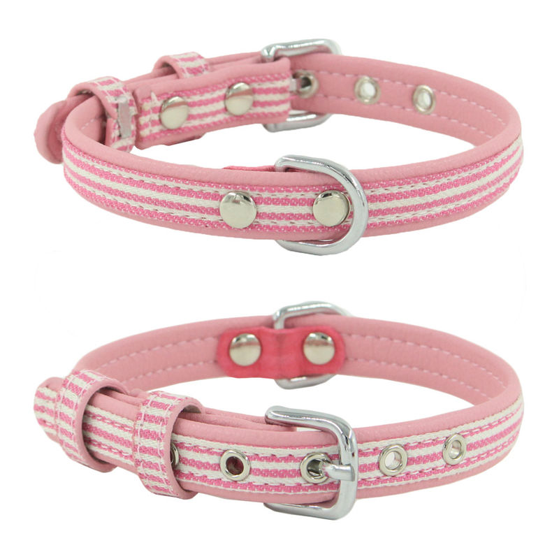 Customized Print Personalized Logo Dog Collar Adjustable Pet dog Neck Belt