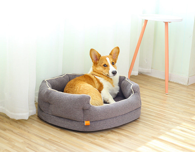 Detachable Comfortable Pet Bed Round Orthopedic Dog Sofa Sponge Massage Deep Sleep