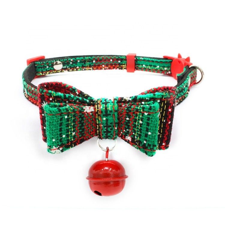BSCI Collar Leash Harness Set Bell Breakaway Adjustable Safety Christmas Cat Collar