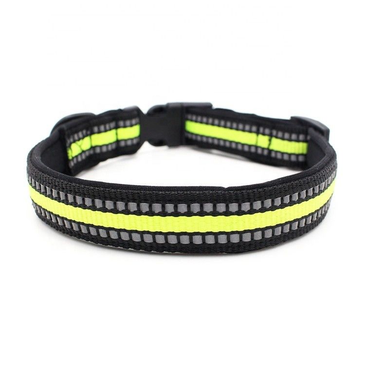 Neoprene Lining dog Collar Leash Set Reflective Webbing Quick Release Buckle Collar With Traction Rope Set Dog Leash