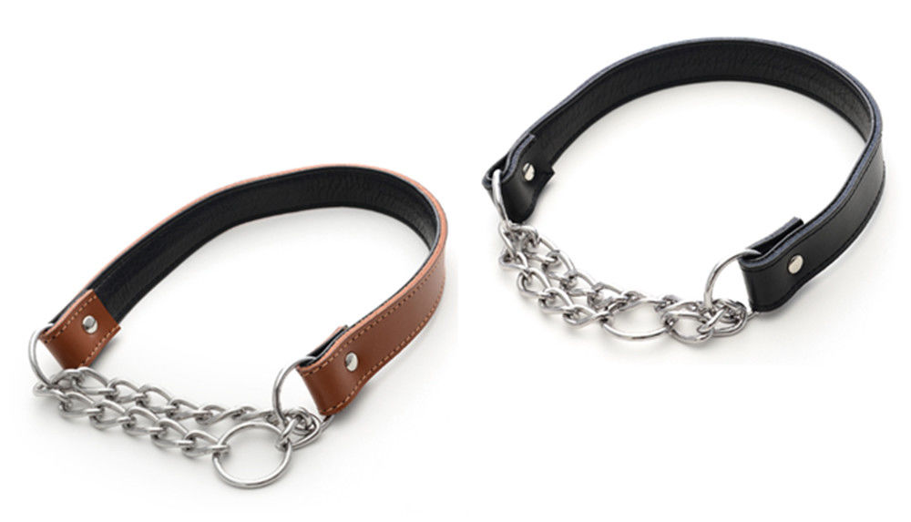 Personalized Popular Small Big Dogs Leather Collar Chain Necklace Dog Collar
