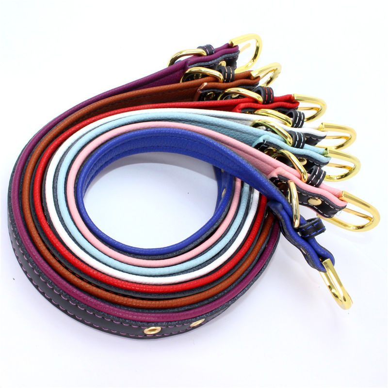 PU Leather Solid Soft Colorful Pet Dog Collar for Small Medium Large Dogs Neck Strap Adjustable Safe Collar