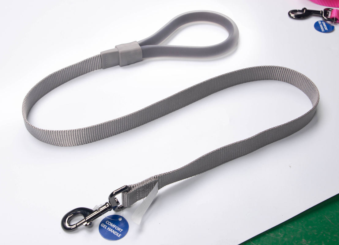 Silicone Handle Durable Nylon Dog Leashes Training And Walking Dog Rope Leash