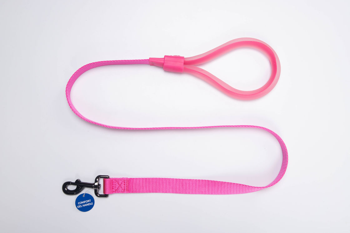 Silicone Handle Durable Nylon Dog Leashes Training And Walking Dog Rope Leash
