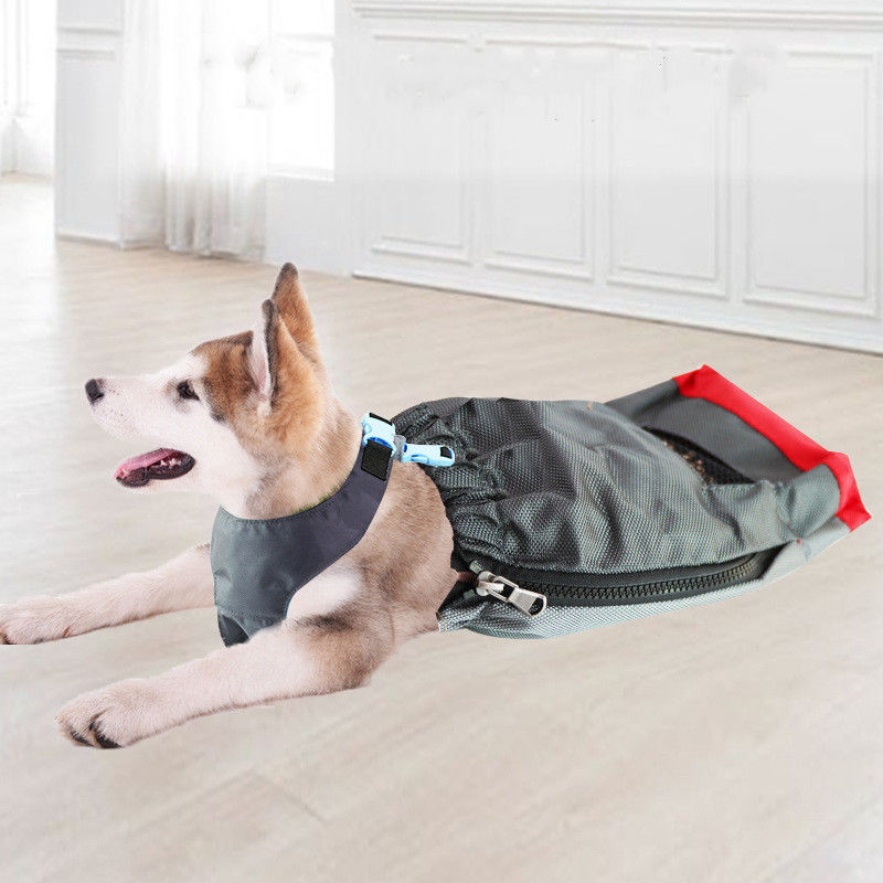 Breathable Dog Drag Bag for Paralyzed Pets Carrier Bag Protect Chest Limbs 100g
