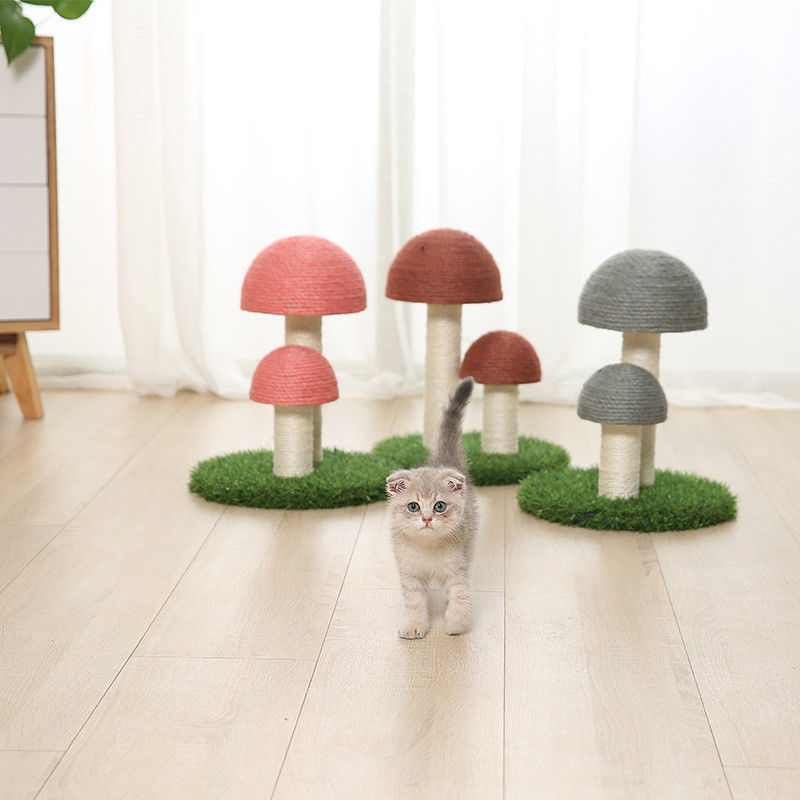 Flax Mushrooms Sisal Cat Tree Tower Cat Scratch Post Board S 36*30cm