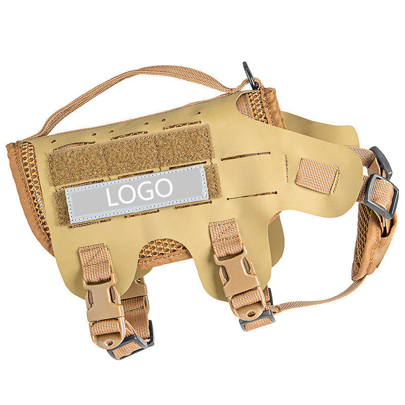 Outdoor Tactical Pet Training Chest Strap With Hypalon Material Dog Harness Dog Leash Vest Style Dog Leash