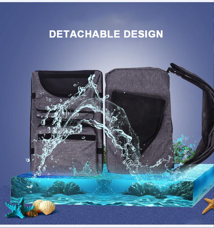 Luxury Folding Outdoor Detachable Pet Carrier Stroller 600D Linen 36KG