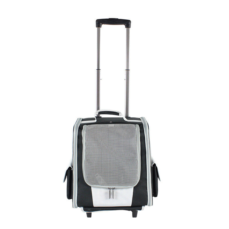Telescopic Handle Pet Travel Carrier Backpack Trolley For Small Dogs And Cats
