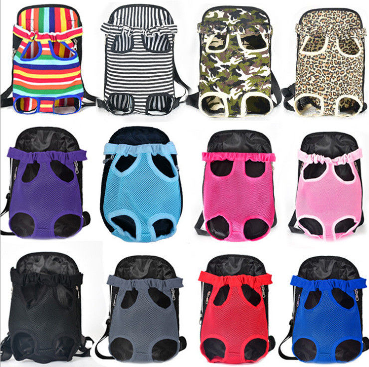 Legs Out Hands Free Adjustable Front Dog Carrier Backpack Travel For Small Medium Puppy