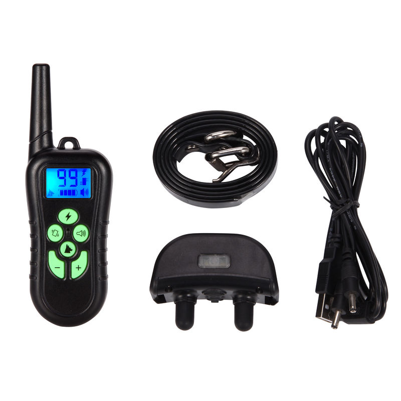 Electric Pet Training Products Adjustable Vibration Shock Dog Training Collar With Remote 340g