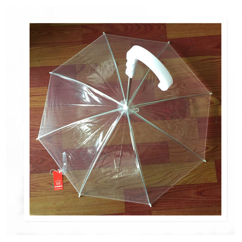 Outdoor Small Clear Transparent Pet Dog Umbrellas For Dogs Rainproof