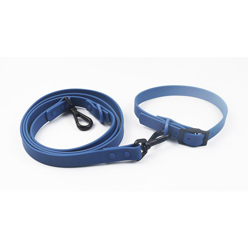 Exclusive Durable Soft Pvc Leather Dog Collar And Leash Set Coated Waterproof