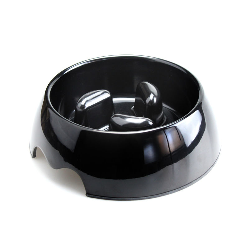 Portable Puppy Dog Bowl Non Slip Pet Plastic Slow Eating Dog Bowl