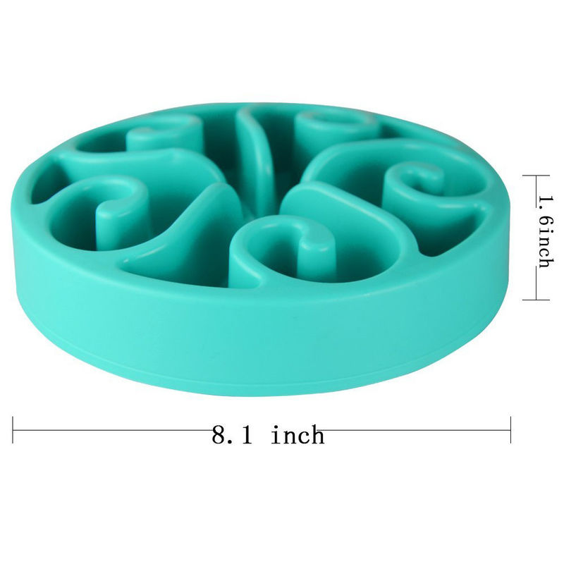 Non Slip Pet Slow Feeder Bowls 20.5*3.5cm For Cats Dogs