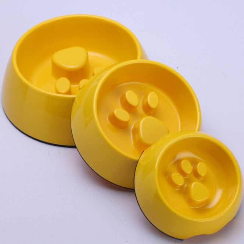Non Slip Slow Eating Cat Bowl Prevent Cat Food Splash Water Pet Slow feeder Puppy Bowl
