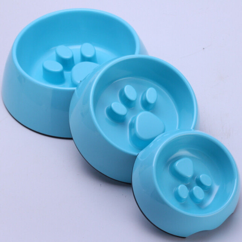 Non Slip Slow Eating Cat Bowl Prevent Cat Food Splash Water Pet Slow feeder Puppy Bowl
