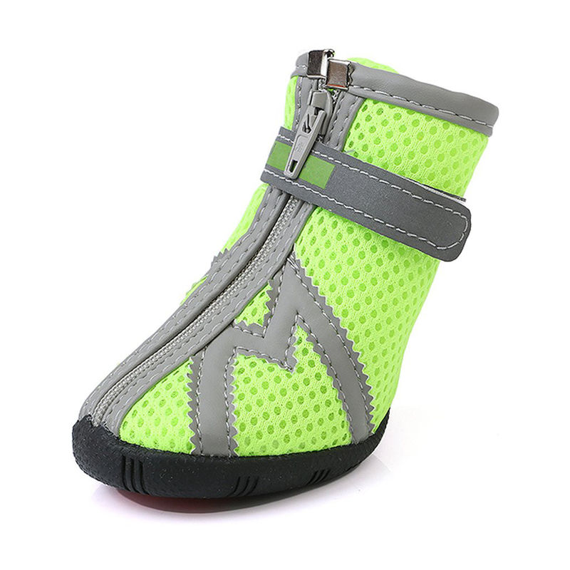 Professional Non Slip Rubber Sole Dog Hiking Shoes Reflective Puppy Hiking Boots