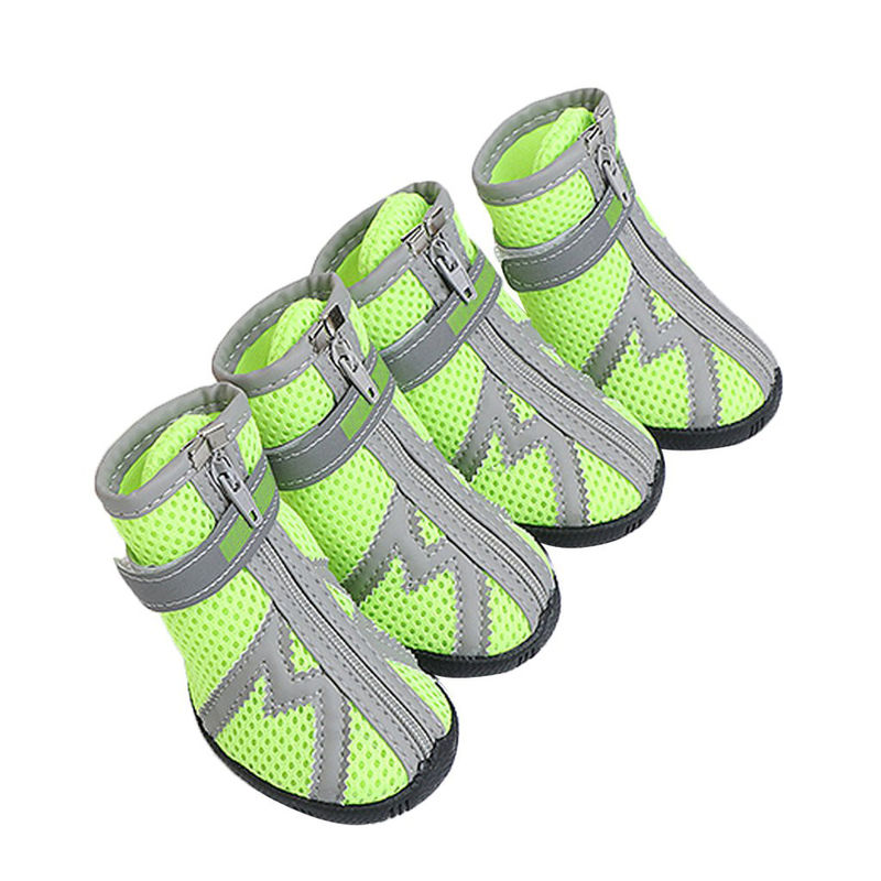 Professional Non Slip Rubber Sole Dog Hiking Shoes Reflective Puppy Hiking Boots