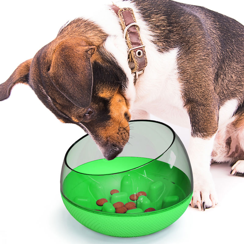 Pet Slow Dog Food Training Bowl  Spill Proof Slow Eating Dog Bowl  19*19*13.5cm