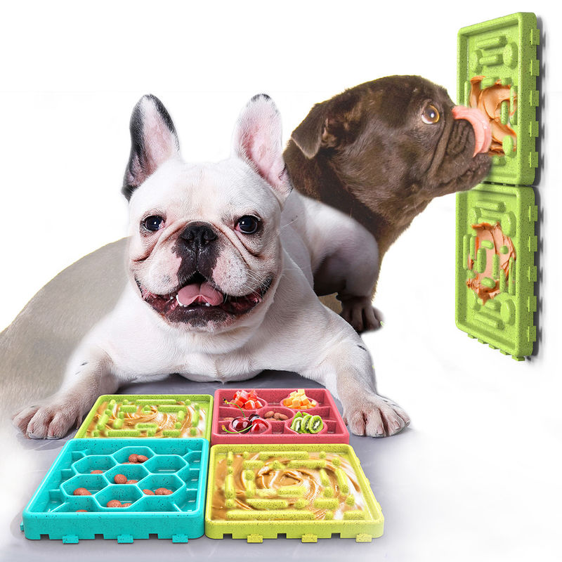4 In 1 Silicone Fun Interactive Slow Pet Water And Food Dispenser Dog Food Bowl Lick Mat