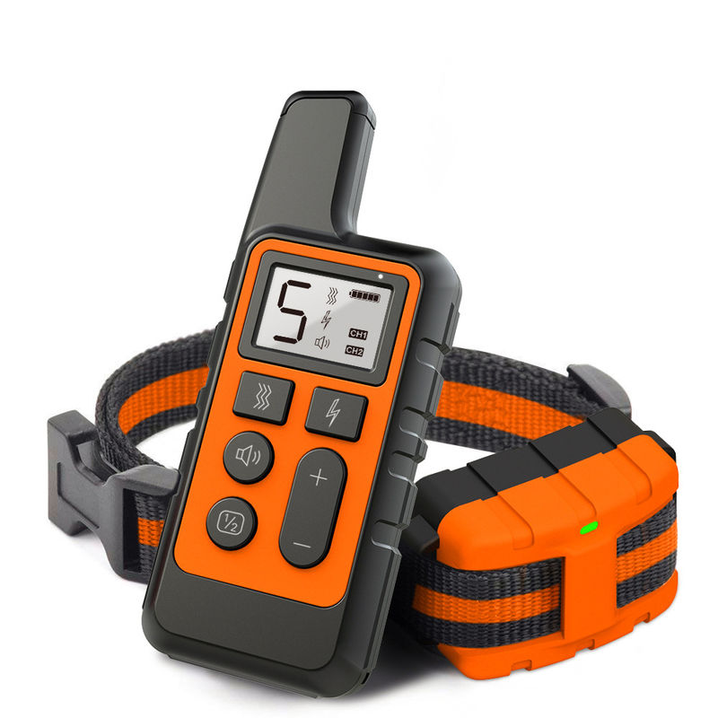 Pet Treats 1000Feet Dog Care Training Collar Rechargeable Shock Collar For Large Dogs