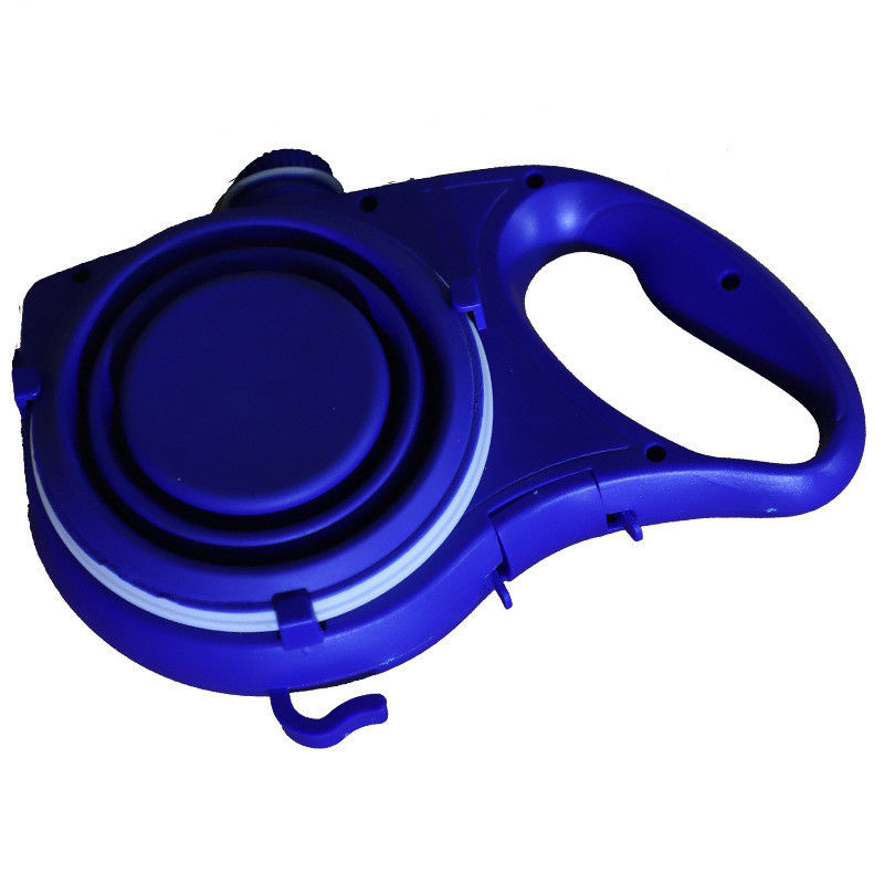 5 IN 1 Nylon Dog Leash Portable Dog Water Bottle with Collapsible Bowl Dog Poop Bag Dispenser