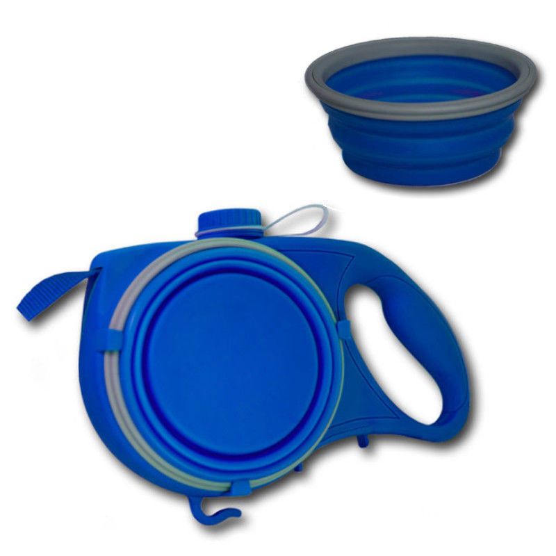 Rope Dog Leash Water Bottle With Foldable Cups Muti Function 5 In 1