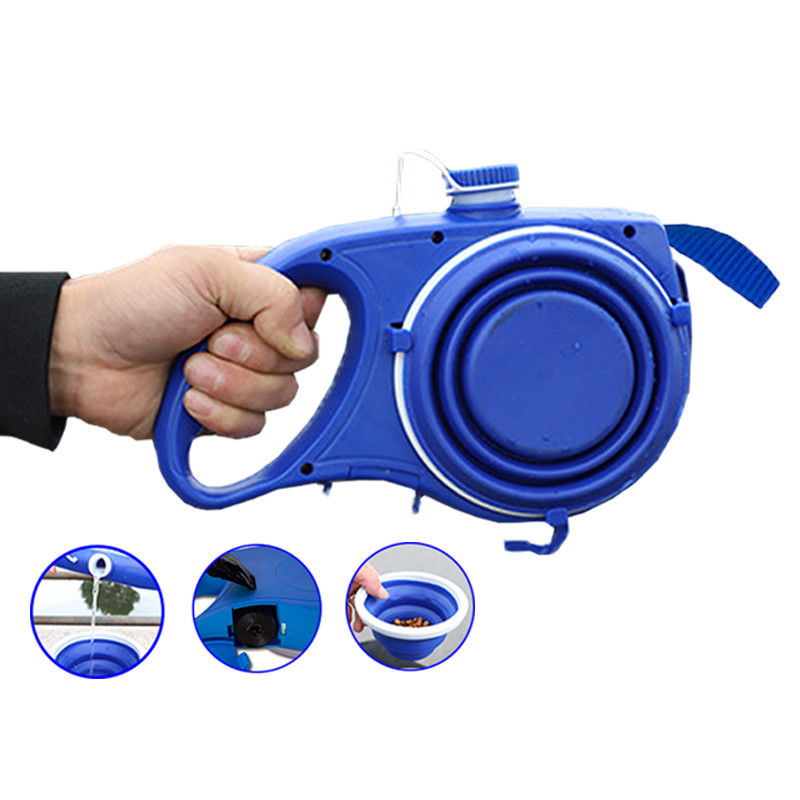 Rope Dog Leash Water Bottle With Foldable Cups Muti Function 5 In 1