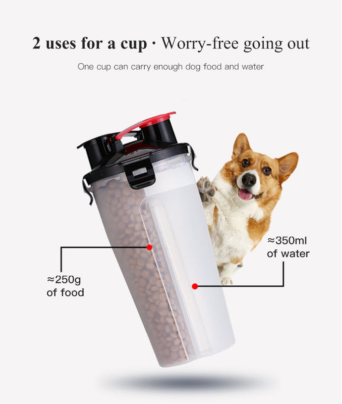 Hallupets Portable Pet Travel Leak Proof Dog Water Bottle For Hiking Walking