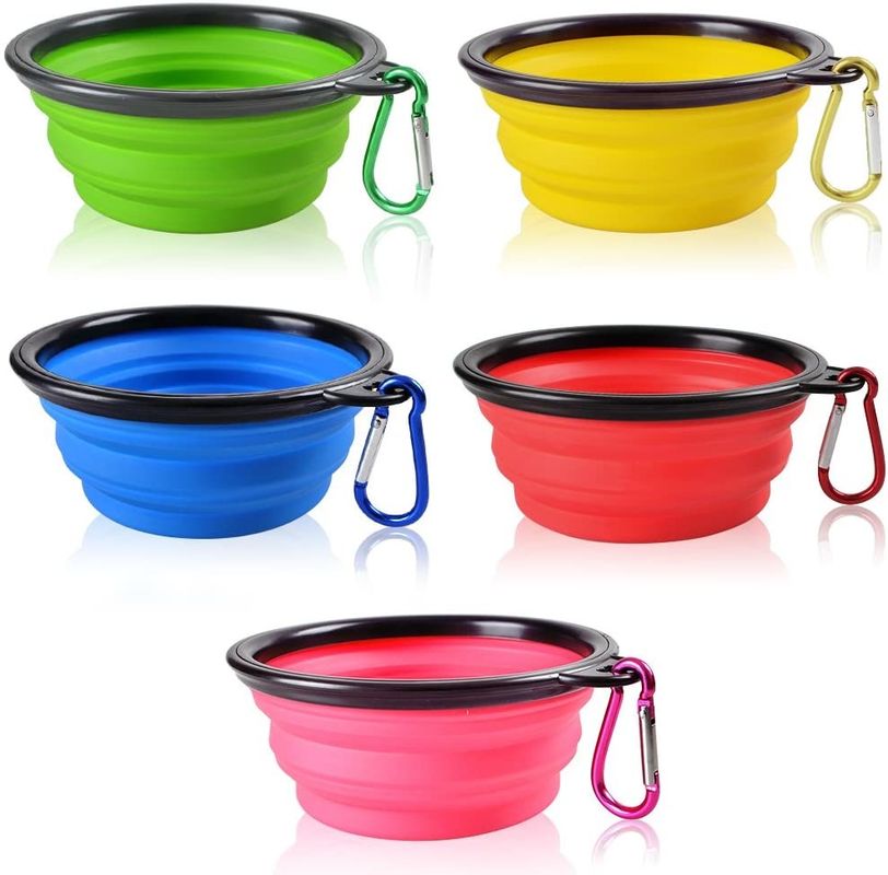 TPE Foldable Travel Dog Collapsible Bowl Expandable For Pet Cat