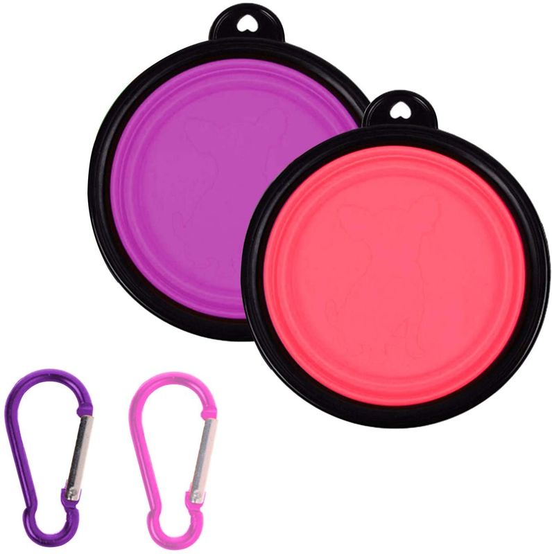 TPE Foldable Travel Dog Collapsible Bowl Expandable For Pet Cat
