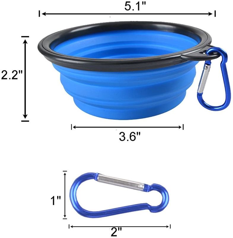 Lightweight Portable Dog Collapsible Bowl for Outdoor Water Food Feeding