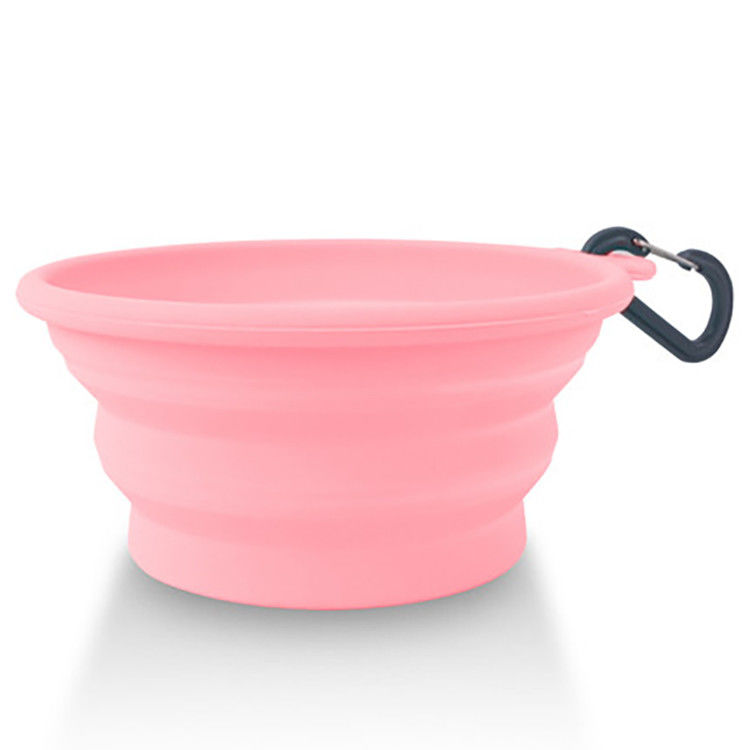 Non Slip Collapsible Travel Silicone Dog Food Bowl Colorful Puppy Food Bowl
