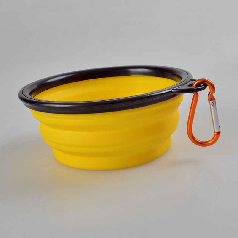 Colorful Lightweight Collapsible Silicone Dog Bowl For Outdoor Training Puppy Feeding Bowl