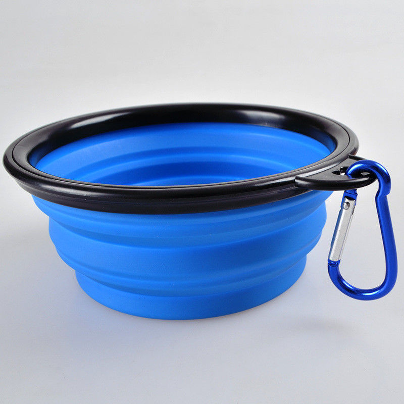 Colorful Lightweight Collapsible Silicone Dog Bowl For Outdoor Training Puppy Feeding Bowl