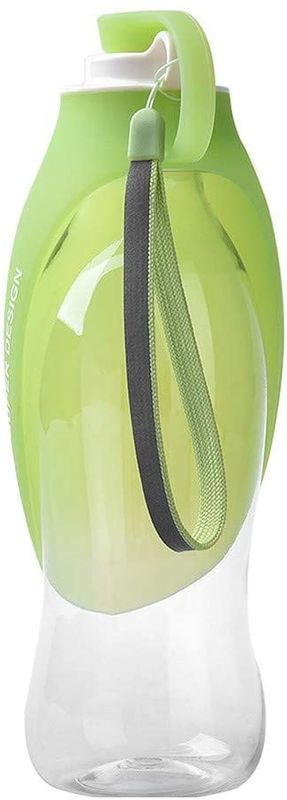 Hallupets Silicone Dog Water Bottle Leak Proof Portable 2 In 1 Dog Bottle